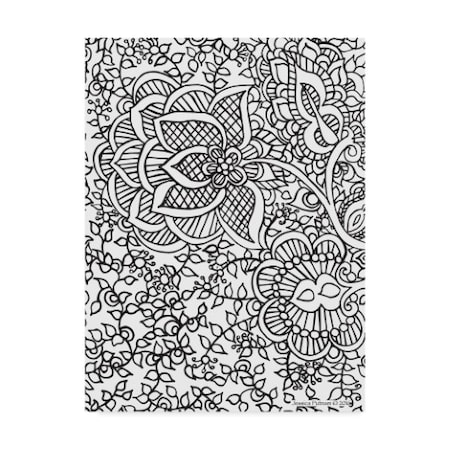 Jessica Putnam 'Floral Patterns 2' Canvas Art,18x24